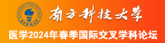 男女草逼视频网站南方科技大学医学2024年春季国际交叉学科论坛